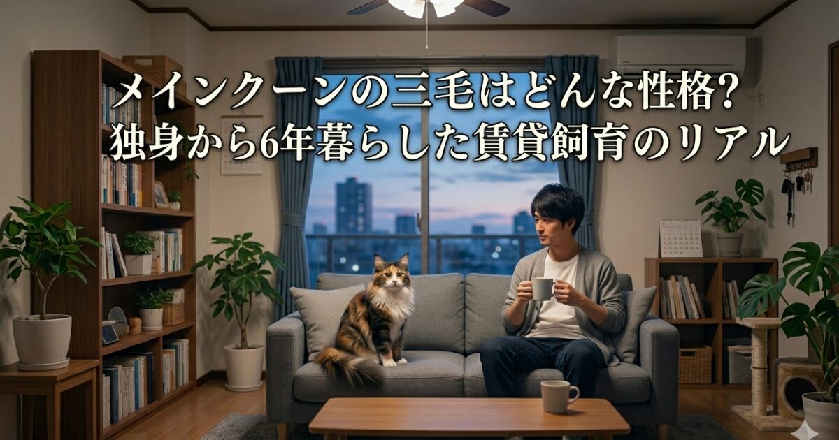 メインクーン　キャリコ　アイキャッチ