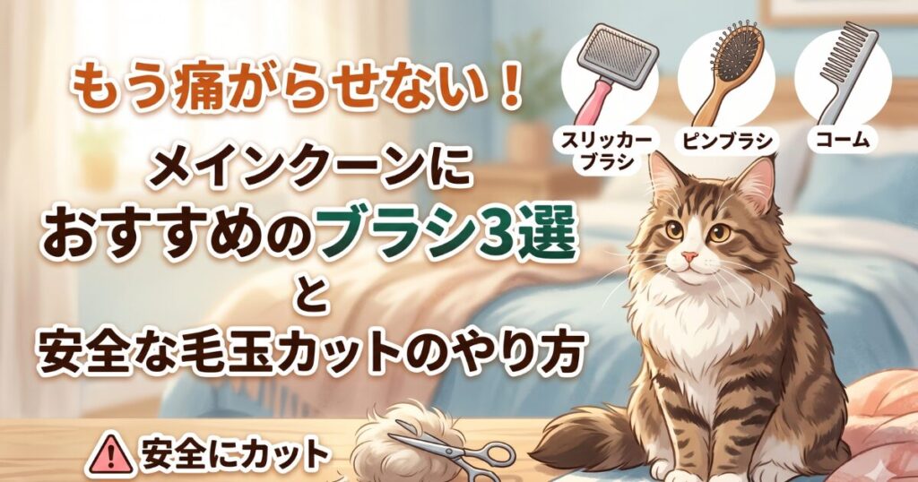 メインクーン　ブラシ　おすすめ　アイキャッチ