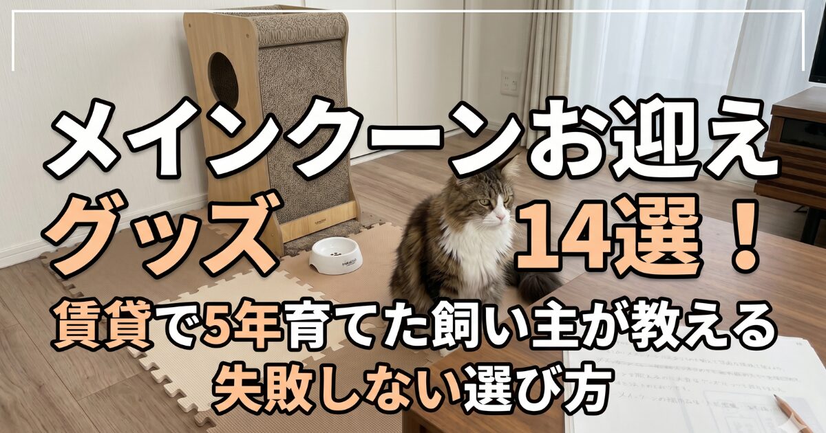 メインクーン　迎える前　アイキャッチ