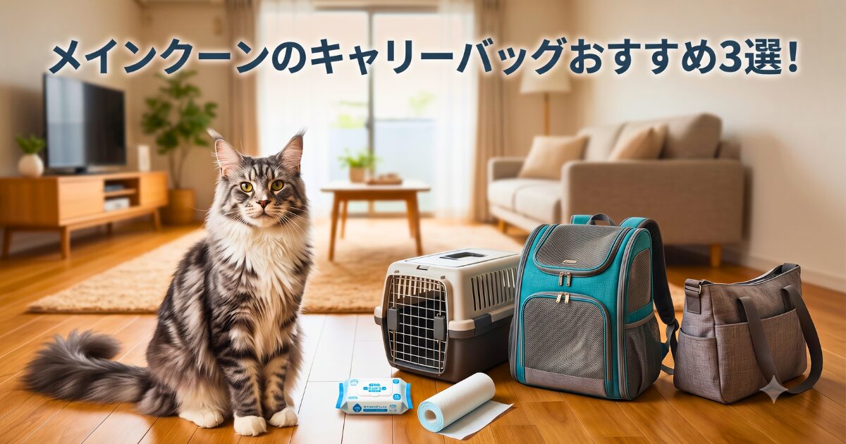 メインクーン　キャリーバッグ　おすすめ　アイキャッチ