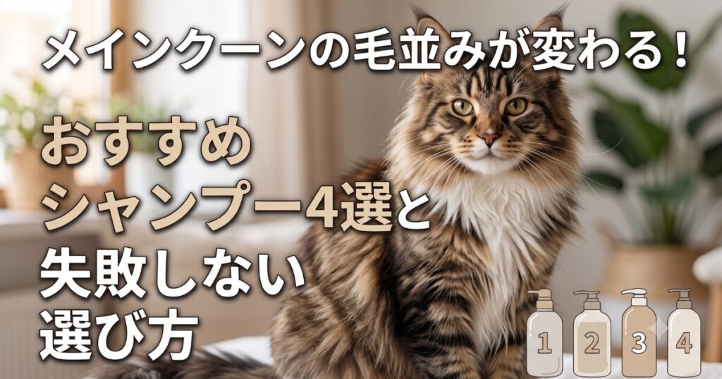 メインクーン　シャンプー　おすすめ　アイキャッチ