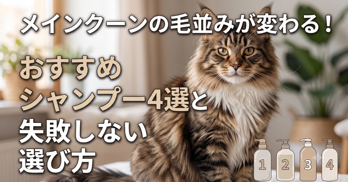 メインクーン　シャンプー　おすすめ　アイキャッチ