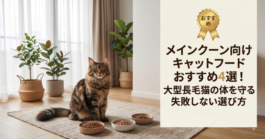 メインクーン　キャットフード　おすすめ　アイキャッチ画像