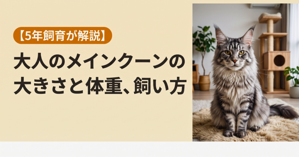 メインクーン　大人　アイキャッチ画像